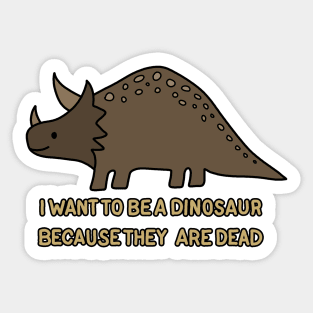 Dinosaur drawing Sticker